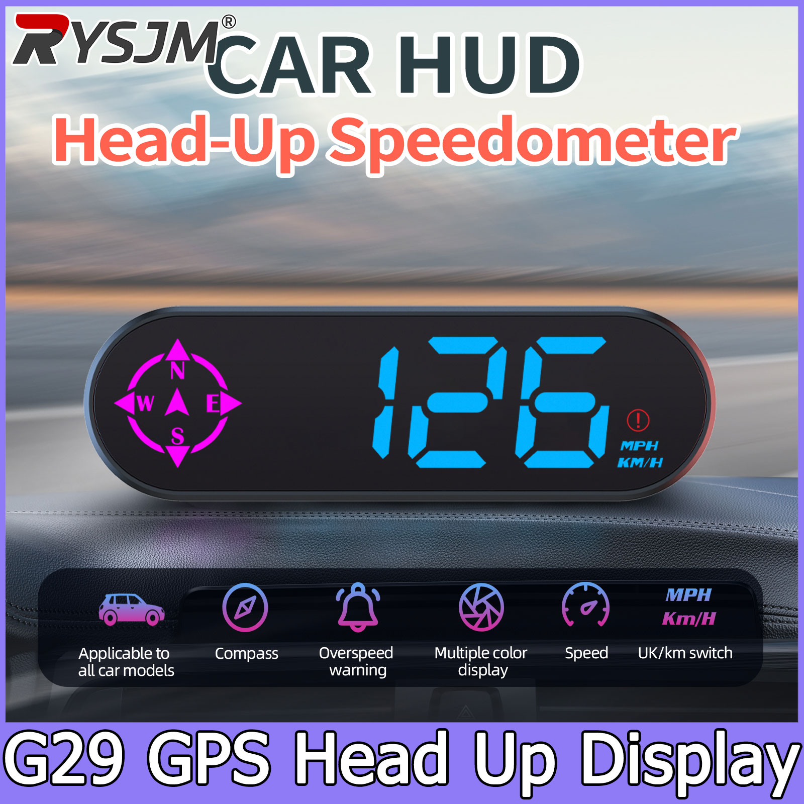 Pc Security Lock - G29 Auto Head-up-Display GPS HUD Digitaler