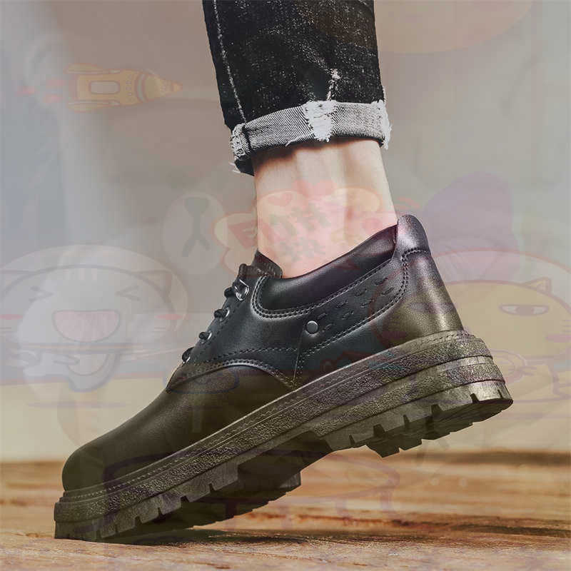 Office Tech Wear - Dunkles Naturleder, modische Turnschuhe, Tennis-Herren-Turnschuhe, modische