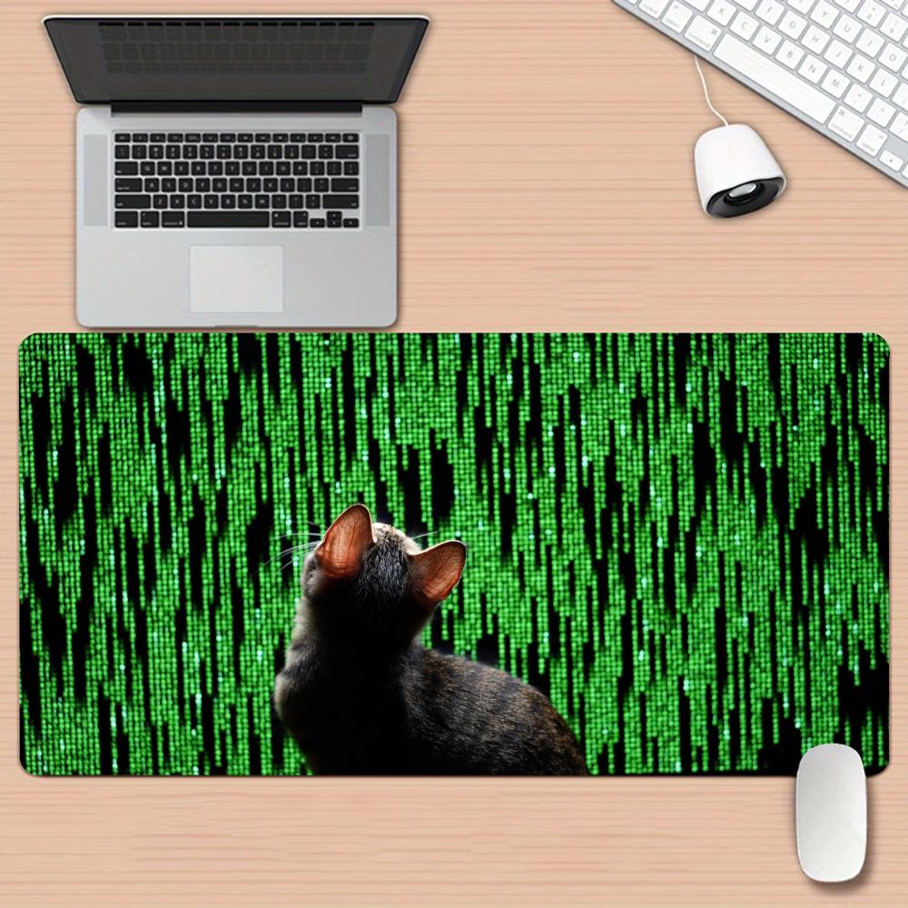 Office Tech Desk - Tech Matrix Code Cat Art großes