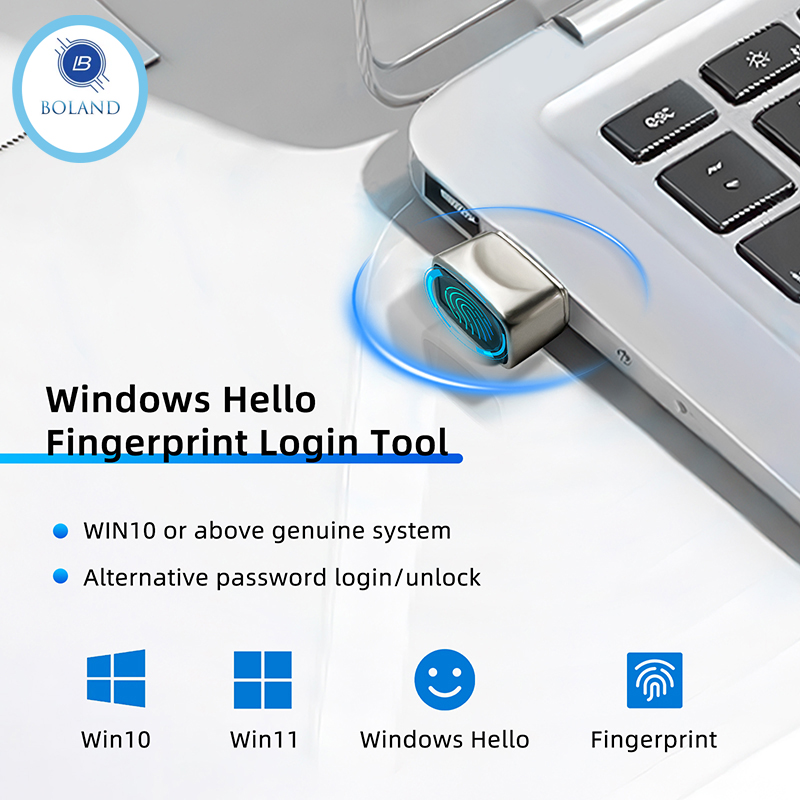 Pc Security Lock - Mini biometrisches Fingerabdruck-Anmeldesperre Windows 10, Hallo