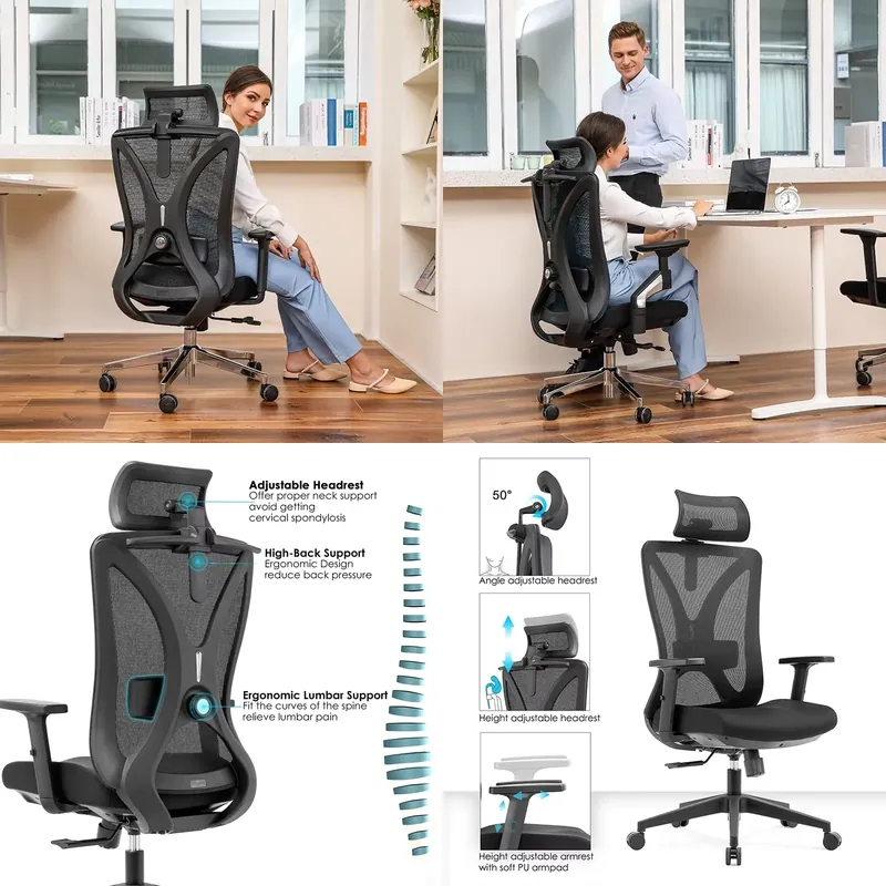 Langlebiger Moderner Bürostuhl – Office Tech Chair Bewertung und Preis