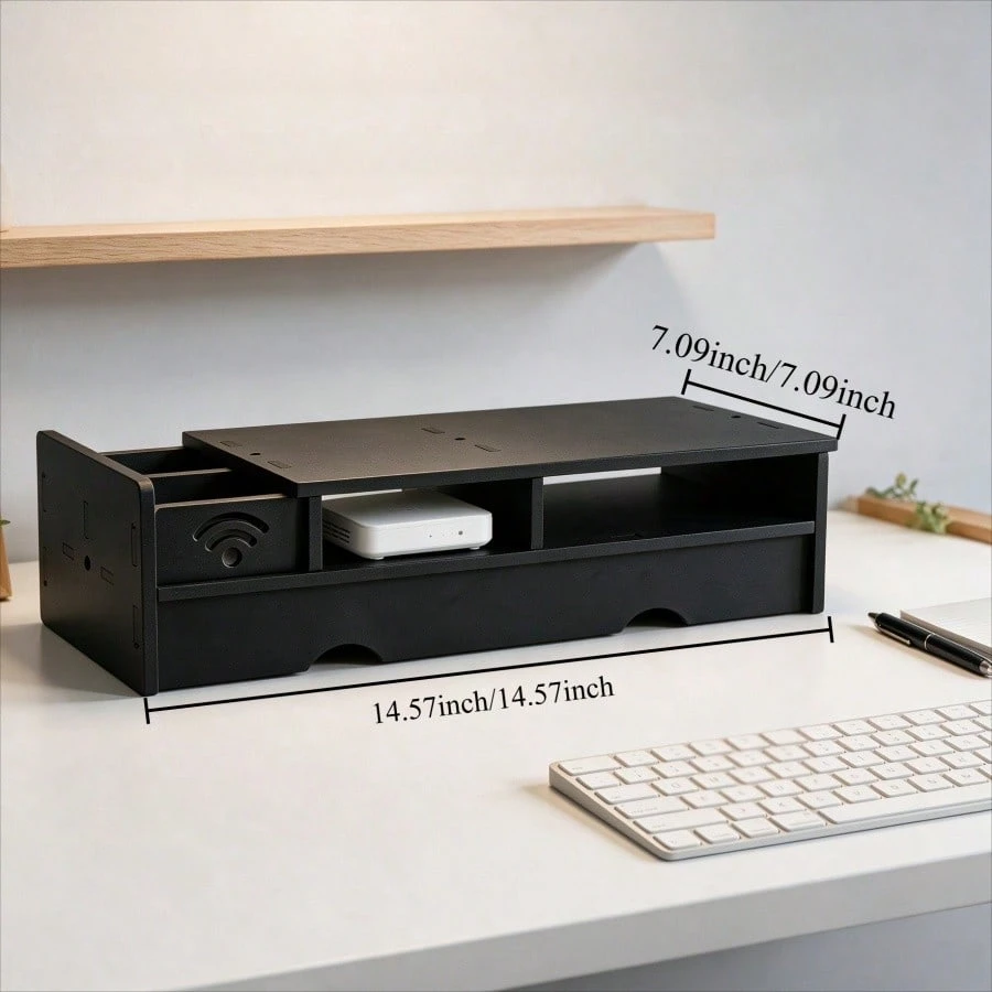 Schwarze Matte WLAN-Router-Auf – Office Tech Desk Bewertung und Preis