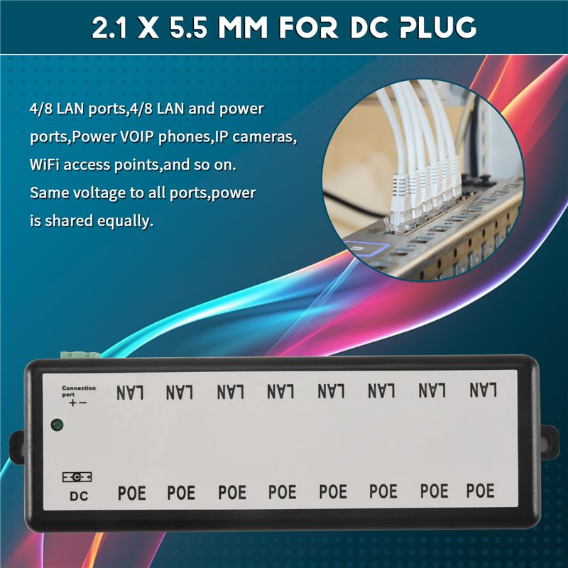B03B-8 Ports PoE-Injektor PoE- – Power Over Ethernet Bewertung und Preis